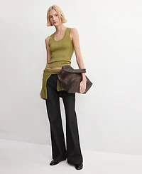 Mango Women's Round-Neck Knitted Top