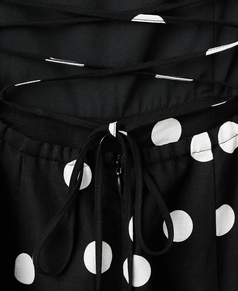 Mango Women's Lyocell Polka Dot Dress
