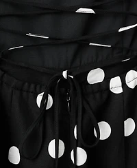 Mango Women's Lyocell Polka Dot Dress
