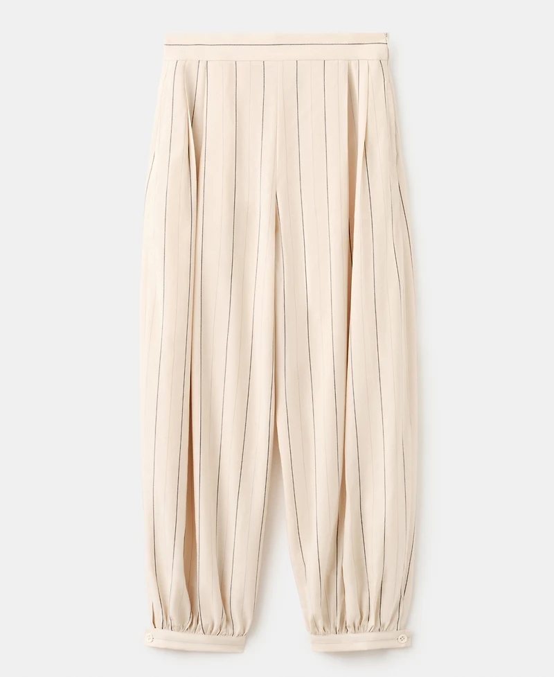 Mango Women's Striped Lyocell Balloon Pants