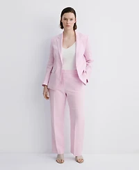 Mango Women's Linen Suit Pants