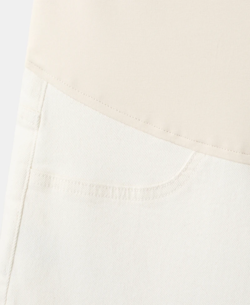 Mango Women's Maternity Flared Cropped Jeans