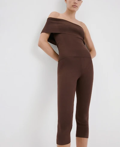 Mango Women's Slit Hem Leggings