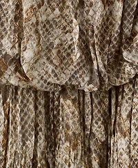 Mango Women's Flowy Animal Print Dress