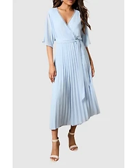 Oasis Women's Occasion Pleated Midi Dress