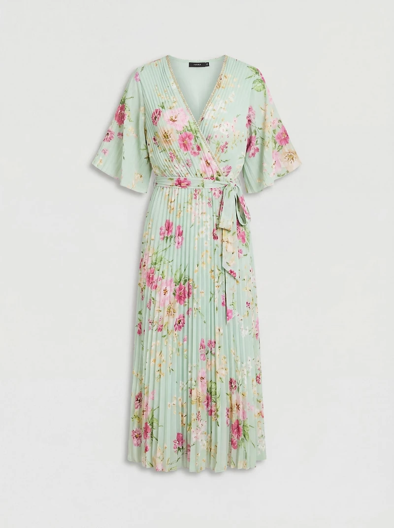 Oasis Women's Occasion Pleated Midi Dress