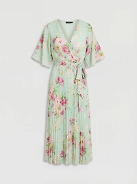 Oasis Women's Occasion Pleated Midi Dress