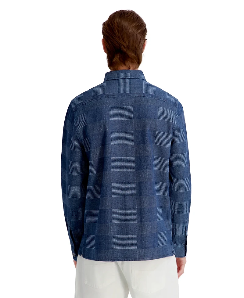 Karl Lagerfeld Paris Men's Denim Shirt Jacket