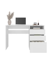 Fm Furniture Louisiana Writing Computer Desk, Three Drawers