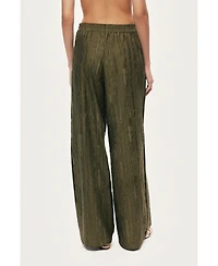 Nocturne Women's Textured Wide-Leg Pants