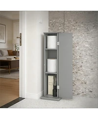 Clihome 3-Tier Corner Cabinet - Modern Rustic Toilet Paper Storage for Bathroom Kitchen