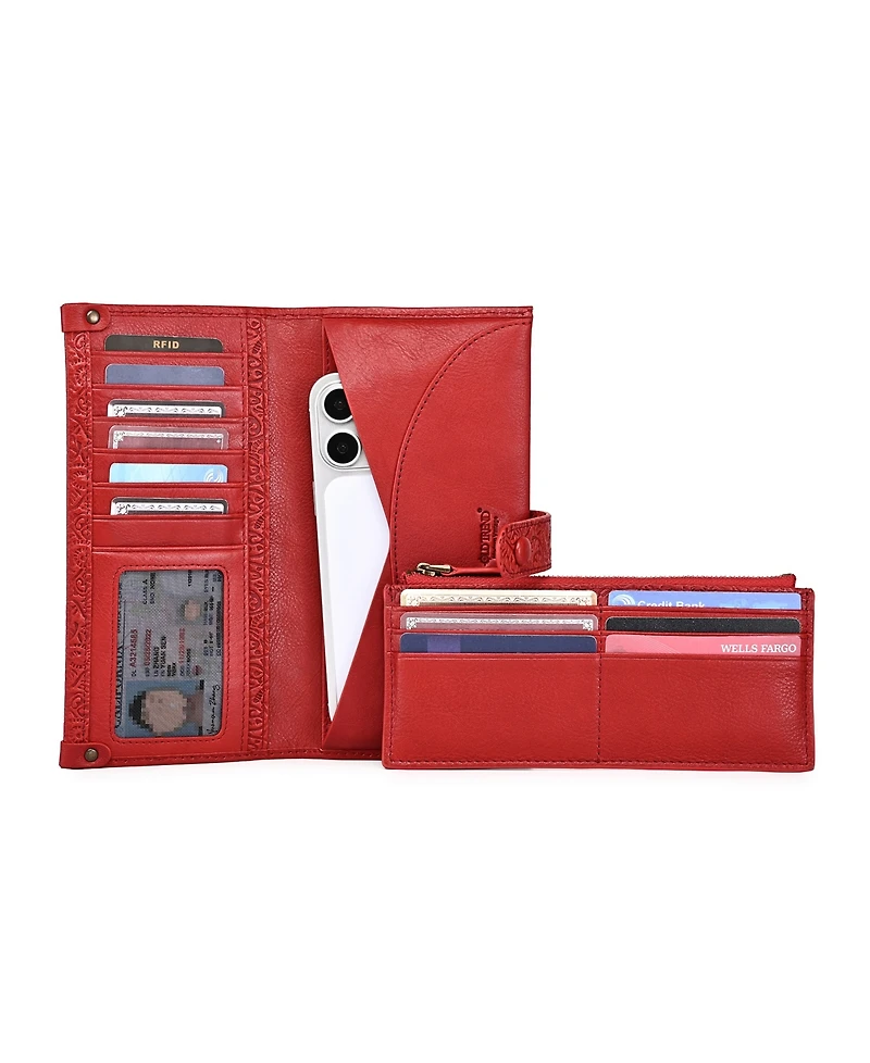 Old Trend Iris Bifold Wristlet