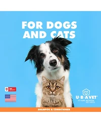 Ubavet Aloe & Oatmeal Shampoo for Dogs & Cats – Gentle Hydrating Formula – (16.9 fl oz / 500ml)