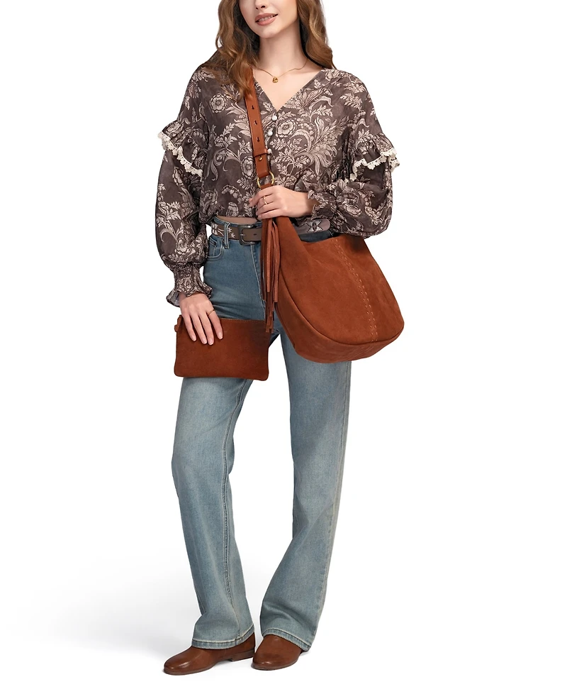 Old Trend Hydrangea Extra-Large Shoulder Bag