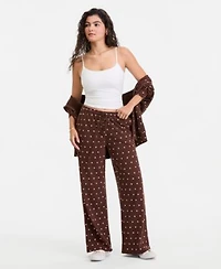 Rebel Veil Zippered Hoodie Wide Leg Pants
