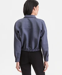 I.n.c. International Concepts Women's Linen-Blend Button-Front Tie-Hem Shirt, Macy's Exclusive