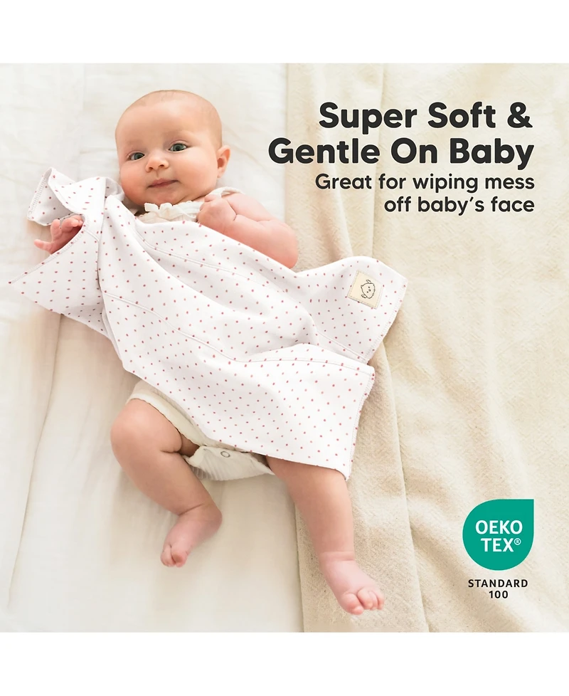 KeaBabies 6pk Shea Baby Burp Cloths for Boys and Girls, Burping Babies, Newborn