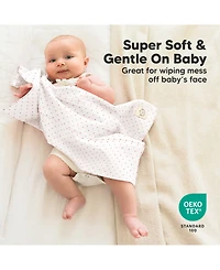 KeaBabies 6pk Shea Baby Burp Cloths for Boys and Girls, Burping Babies, Newborn