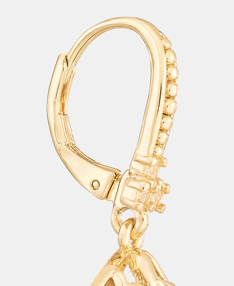 lonna & lilly Puffy Filigree Drop Earrings