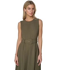 Calvin Klein Women's Crew Neck Midi Dress