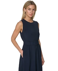 Calvin Klein Women's Crew Neck Midi Dress