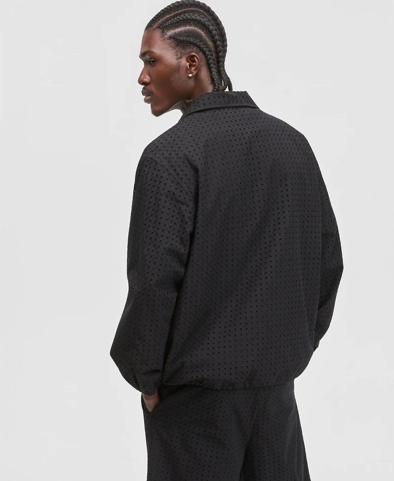 Mode of One Men's Eyelet Coach Jacket, Macy's Exclusive