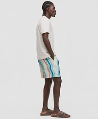 Mode of One Men's Wave Stripe 6.5" Drawstring Shorts, Macy's Exclusive