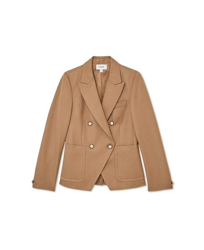 Reiss Women's Gigi Wool-Blend Double-Breasted Blazer