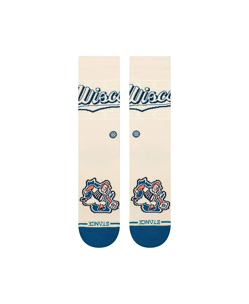 Stance Men's and Women's White Milwaukee Brewers 2026 City Connect Crew Socks