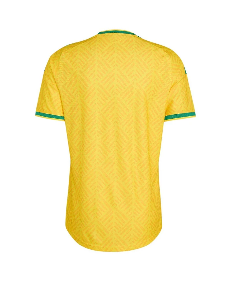 Adidas Men's Yellow South Africa National Team Home On-Field Authentic Jersey
