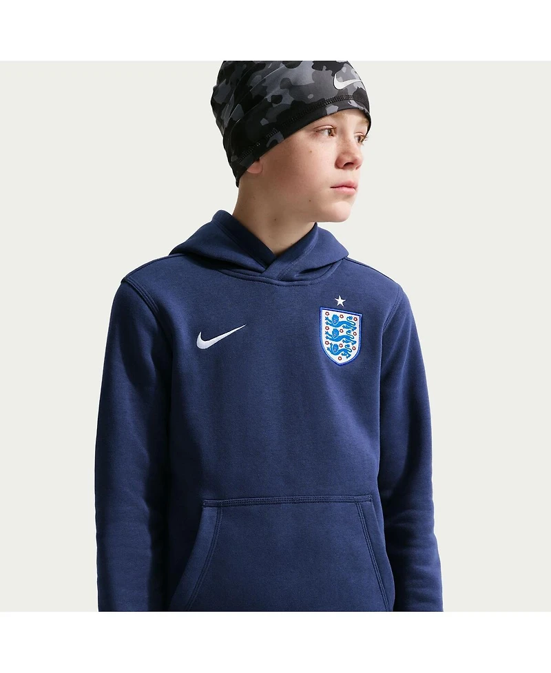 Nike Big Boys and Girls Navy England National Team Club Hoodie