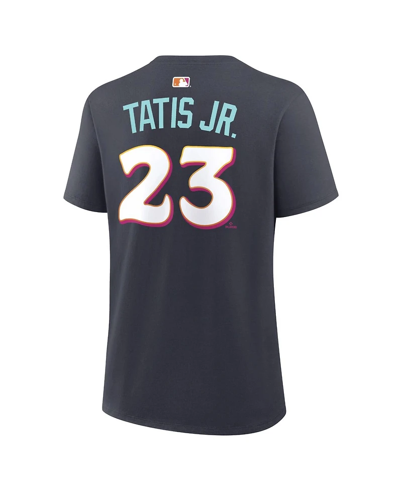 Nike Women's Fernando Tatis Jr. Obsidian San Diego Padres 2026 City Connect Name Number T-Shirt