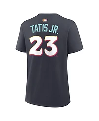 Nike Women's Fernando Tatis Jr. Obsidian San Diego Padres 2026 City Connect Name Number T-Shirt