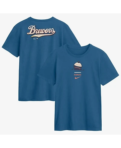 Nike Men's Blue Milwaukee Brewers 2026 City Connect 2-Hit T-Shirt