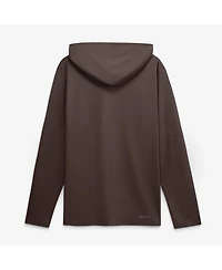 Nike Men's Brown San Diego Padres Authentic Collection Dri-fit Long Sleeve Hooded T-Shirt