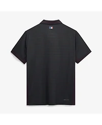 Nike Men's Black New York Mets Authentic Collection Striped Victory Dri-fit Polo Shirt
