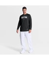 Nike Men's Black New York Mets Authentic Collection Raglan Dri-fit Sweatshirt