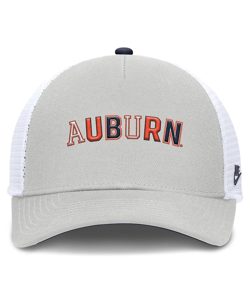 Nike Men's and Women's Gray Auburn Tigers 2026 Basketball Refresh 5-Panel Rise Trucker Hat