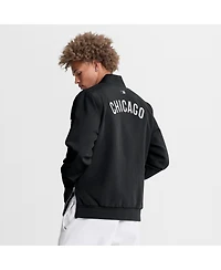 Nike Men's Black Chicago White Sox Authentic Collection Dugout Relaxed Full-Zip Bomber Jacket