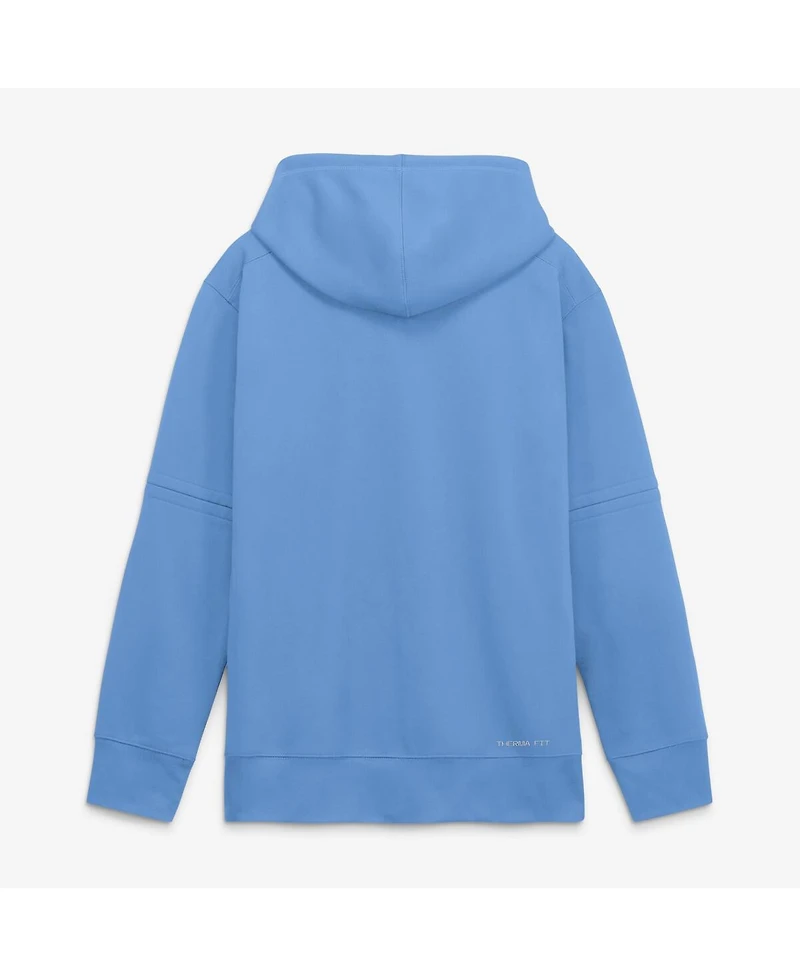 Nike Men's Light Blue Chicago Cubs Authentic Collection Therma-fit Hoodie