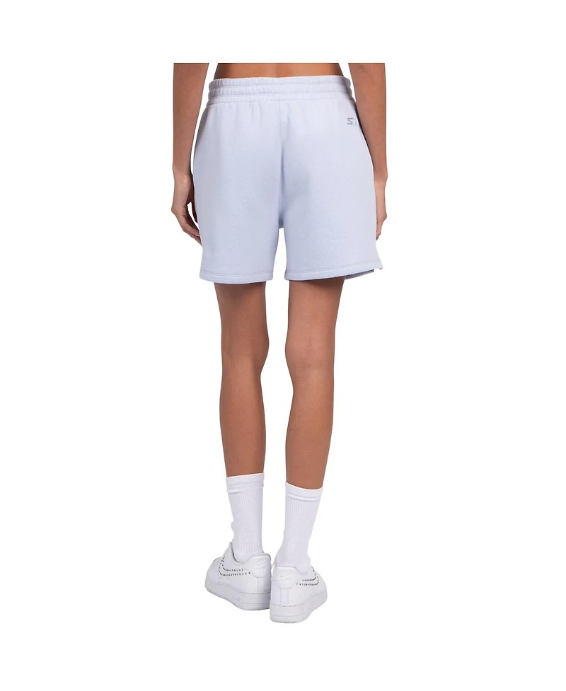 Starter Women's Pastel Blue Buffalo Bills Travel Pastels Fleece Shorts