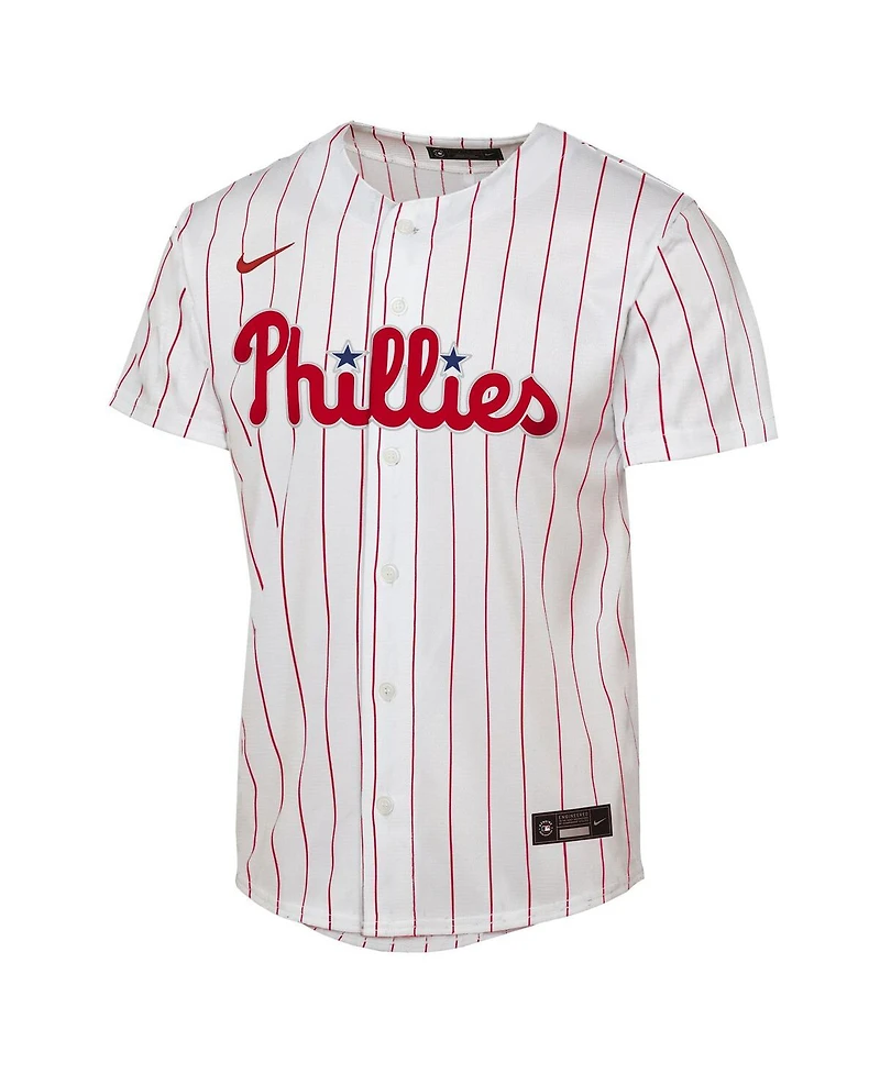 Nike Big Boys and Girls Bryce Harper White Philadelphia Phillies Home Replica Player Jersey