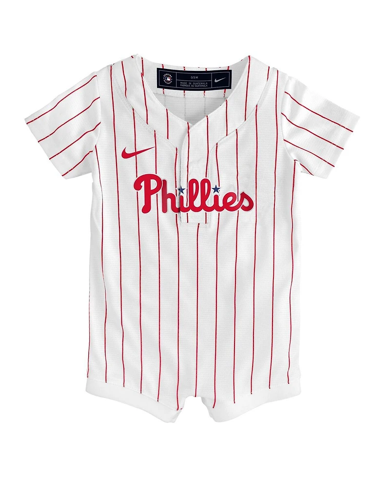 Nike Baby Boys and Girls White Philadelphia Phillies Home Replica Romper Jersey