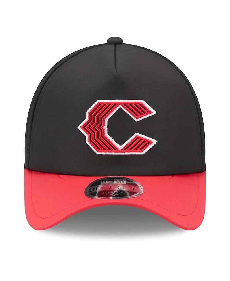 New Era Men's Black/Red Cincinnati Reds 2026 City Connect Apex 9FORTY Adjustable Hat