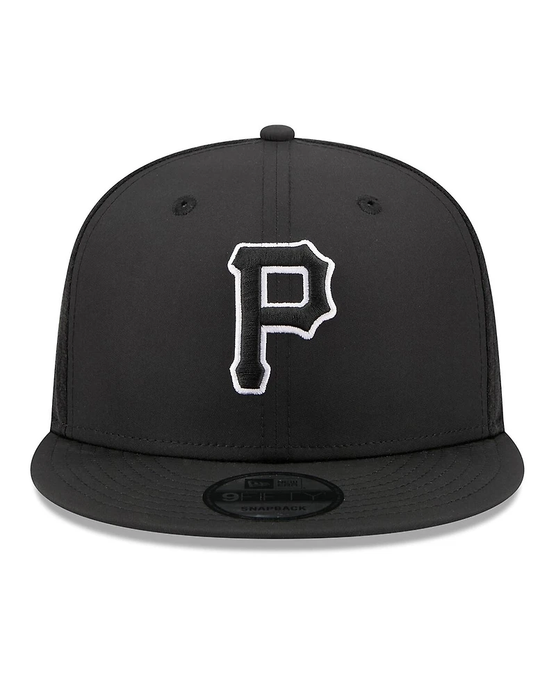 New Era Men's Black Pittsburgh Pirates 2026 Batting Practice 9FIFTY Snapback Hat