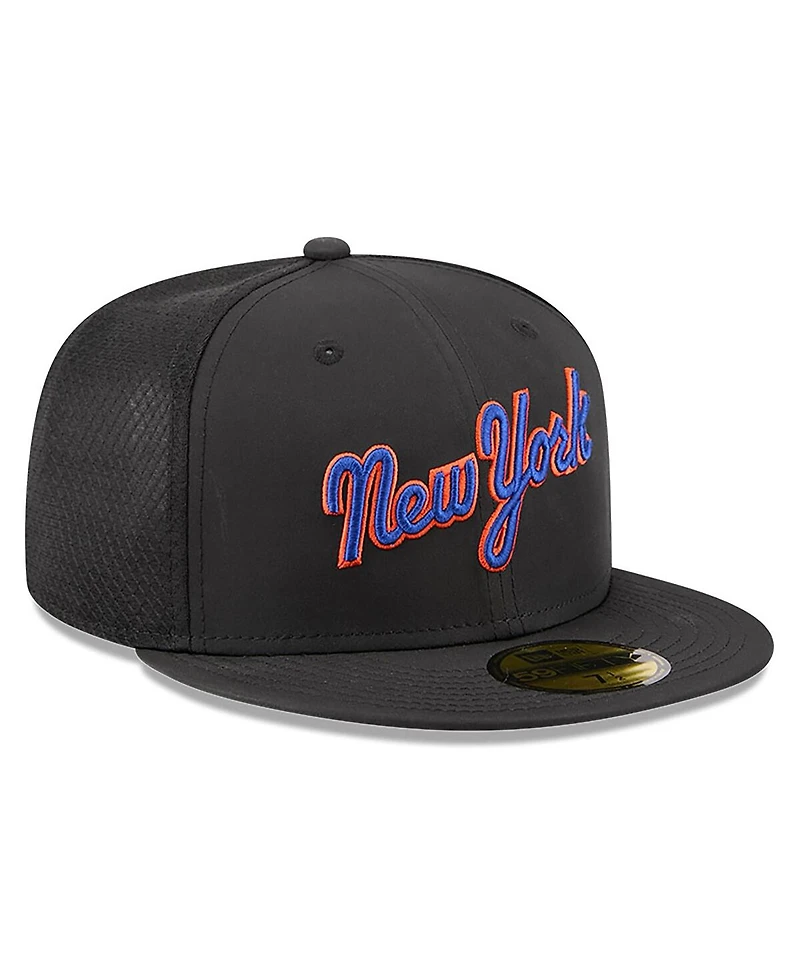 New Era Men's Black York Mets 2026 Batting Practice 59FIFTY Fitted Hat