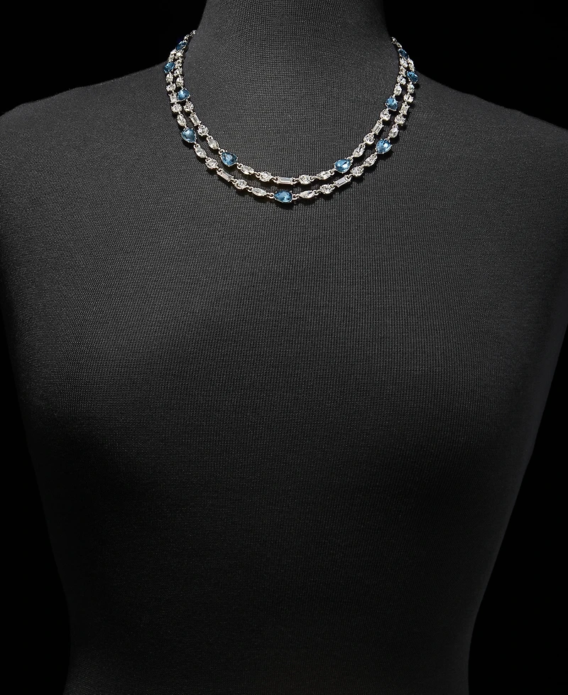 Givenchy Crystal Layered Collar Necklace, 16-1/4" + 3" extender
