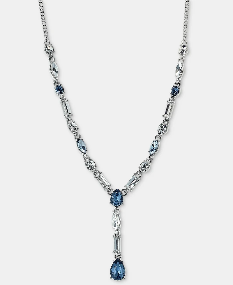 Givenchy Crystal Lariat, 16" + 3" Extender Necklace