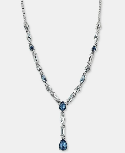 Givenchy Crystal Lariat, 16" + 3" Extender Necklace