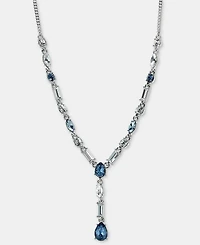 Givenchy Crystal Lariat, 16" + 3" Extender Necklace